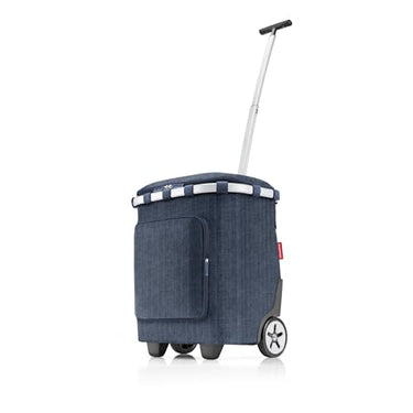 reisenthel carrycruiser Plus in Black – Tragbarer Einkaufstrolley mit Kühlfach, Schultergurt und herausnehmbarer Netz-Innentasche – Aus recyceltem Material im Sale